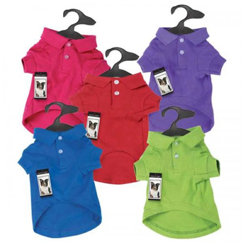 Zack & Zoey Polo Shirt, Pink/XSMALL, view 3