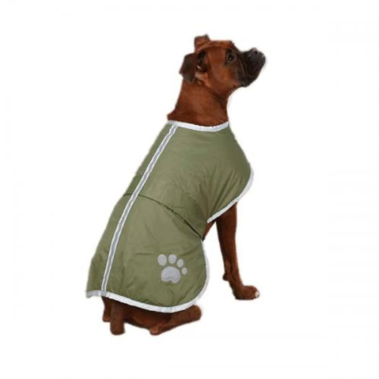 Zack & Zoey Nor'Easter Blanket Dog Coat - Green & Orange