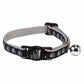 Meow Town Two-Tone Pawprint Cat Collar - 5 Colors