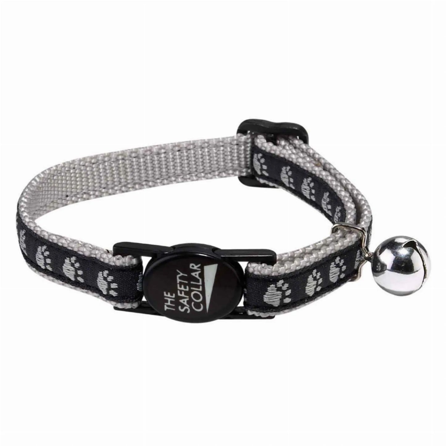 Meow Town Two-Tone Pawprint Cat Collar - 5 Colors