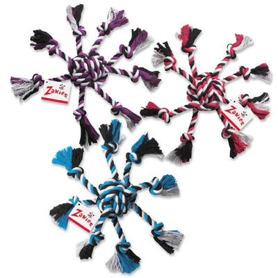 ZA Crazy Eight Rope Dog Toy Blue