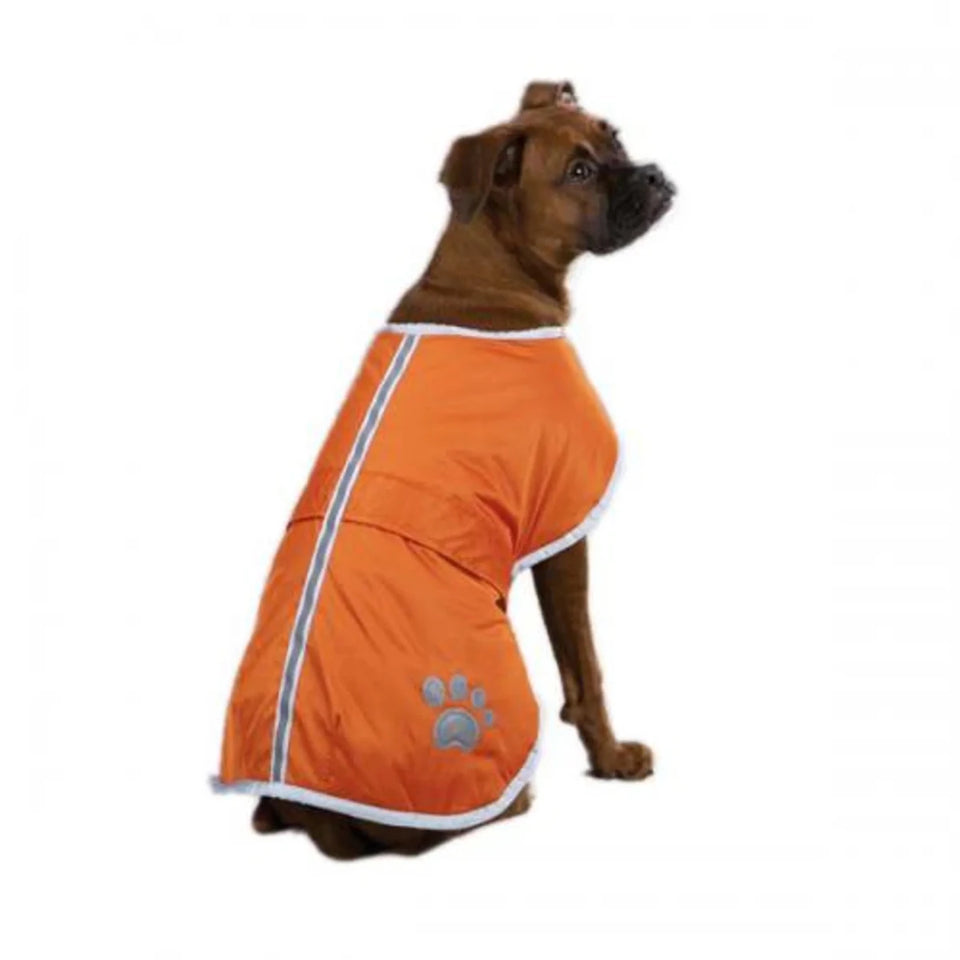 Zack & Zoey Nor'Easter Blanket Dog Coat - Green & Orange, view 15