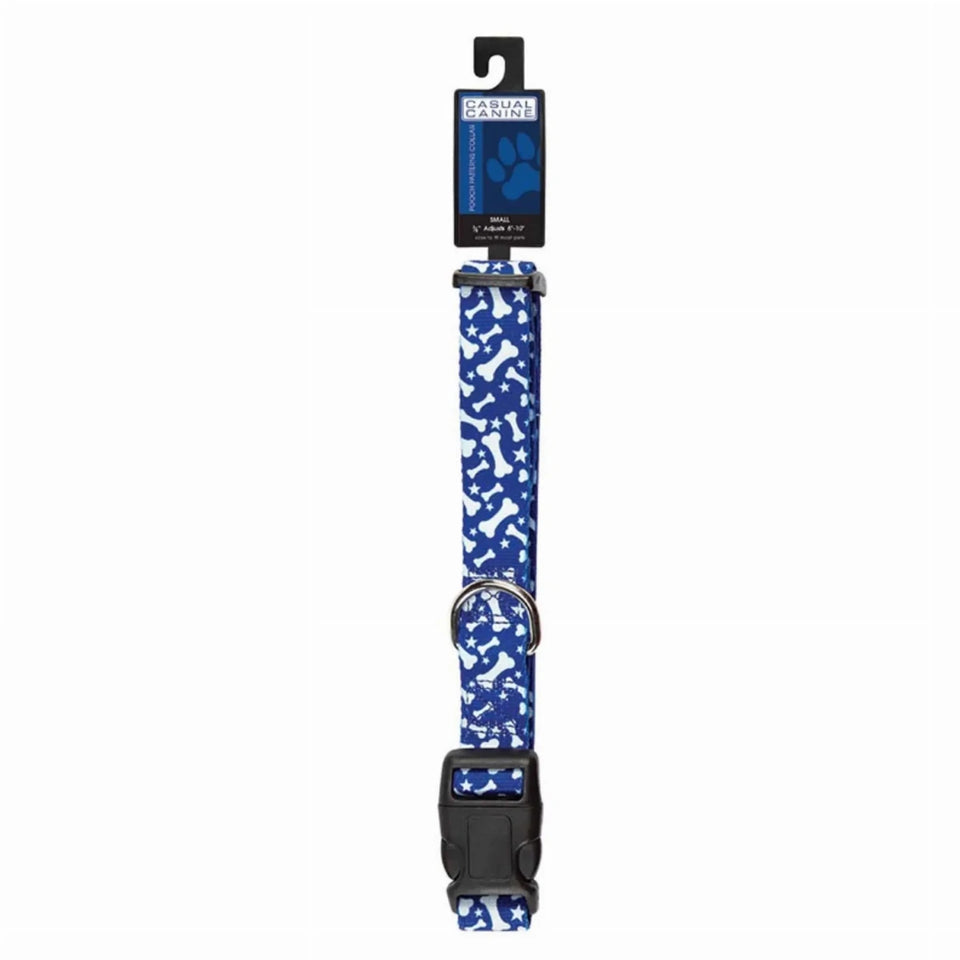 CC Patterns Dog Collar Bone 10-16 in Blue, view 10
