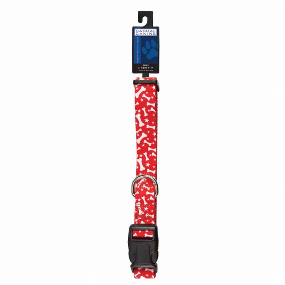 CC Patterns Dog Collar Bone 10-16 in Blue, view 5