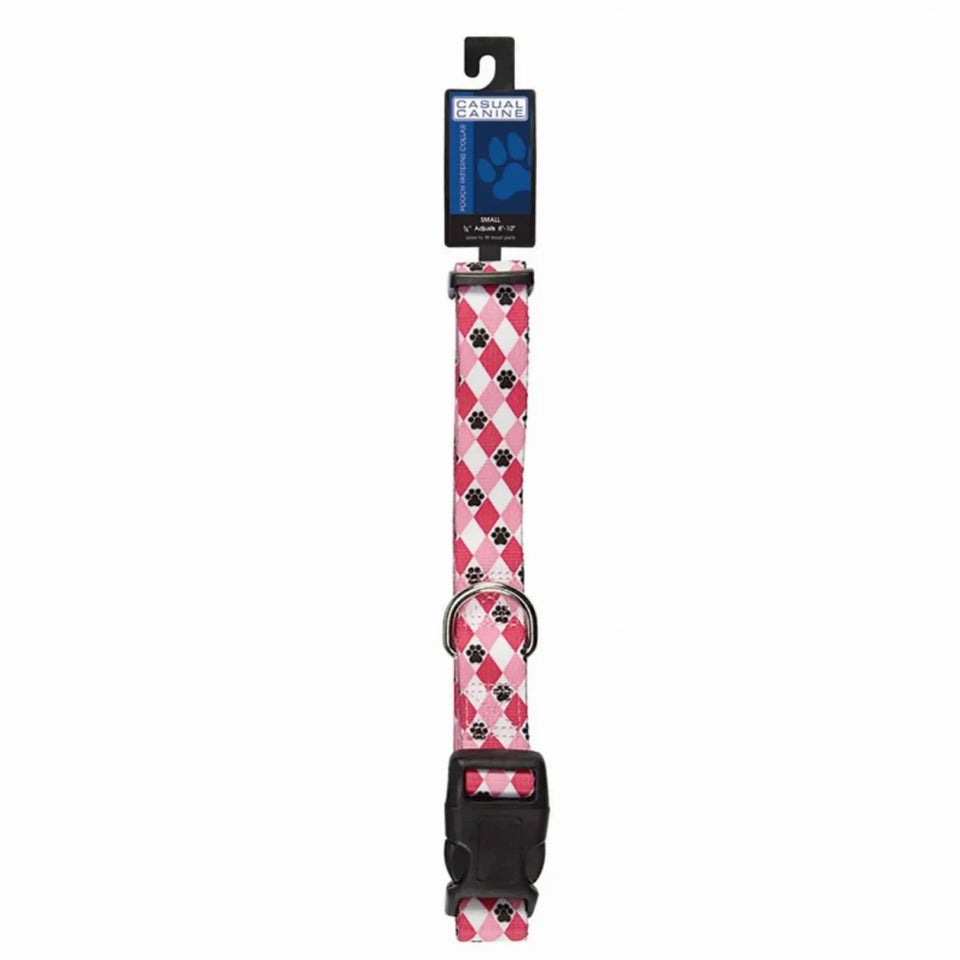 CC Patterns Dog Collar Argyle 10-16 in Blue, view 5