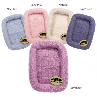 Slumber Pet Sherpa Crate Bed, Pink/MEDIUM