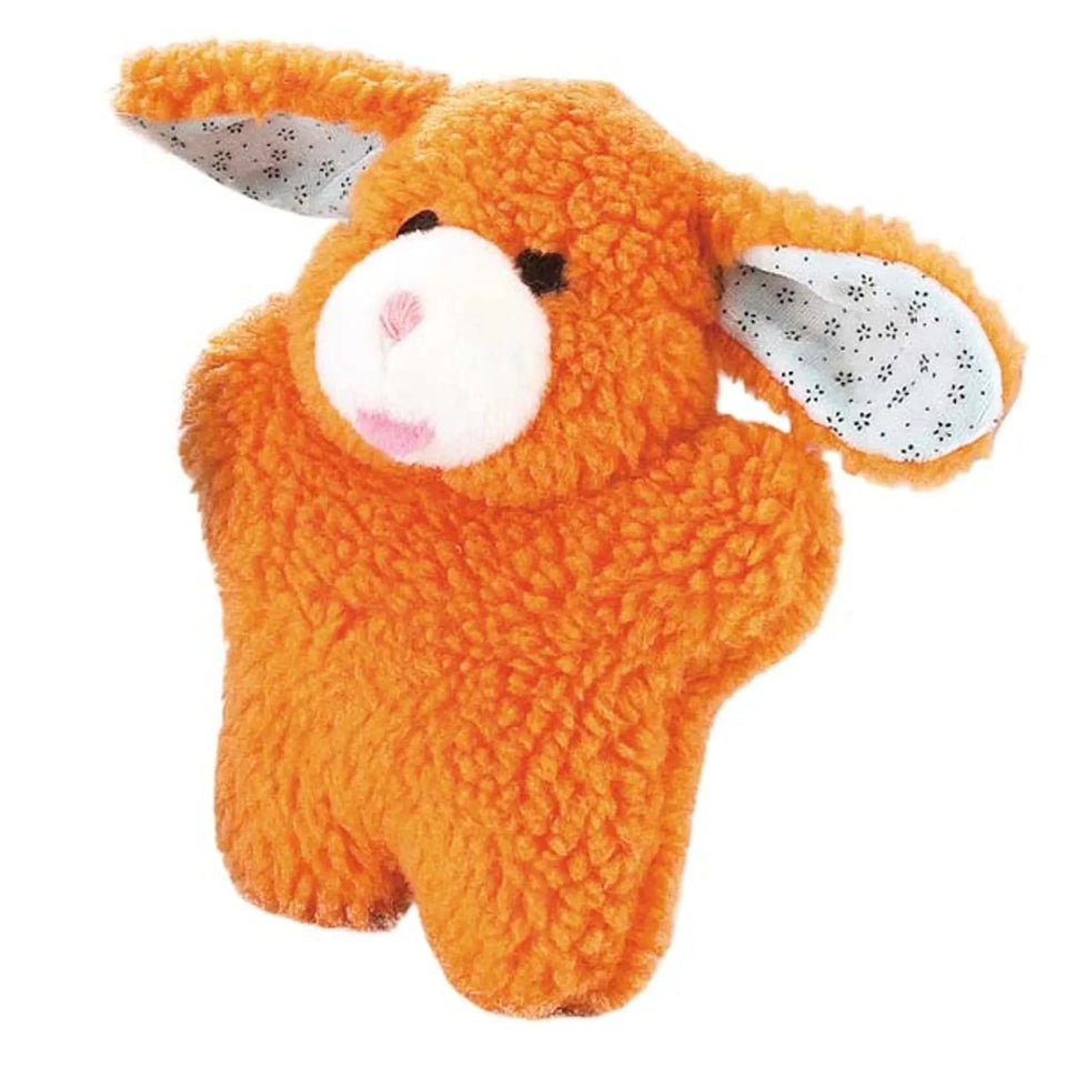 ZA Cuddly Berber Baby Bunny, 8 in Orange
