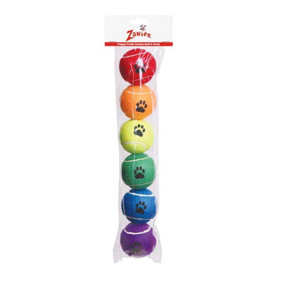 ZA Puppy Pride Tennis Ball 6 ct