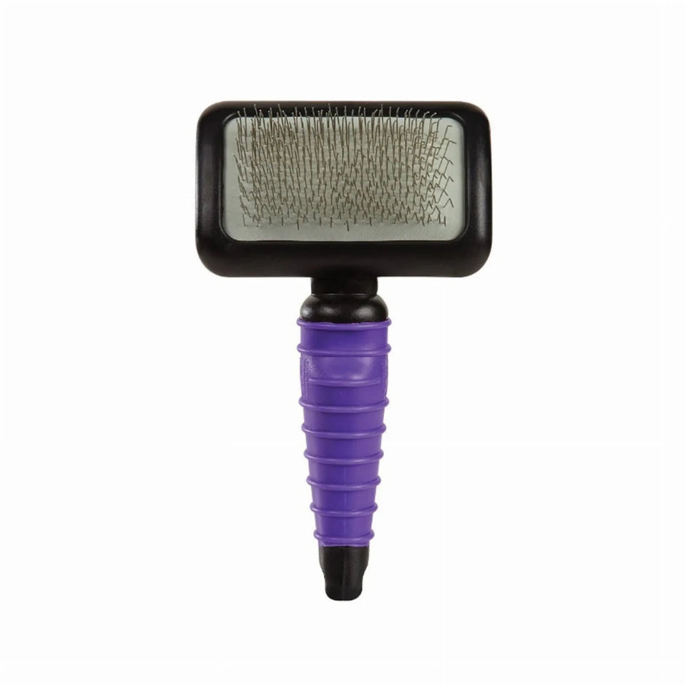 MG Ergonomic Slicker Brush Large, Blue/SMALL, view 4