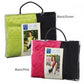 East Side Coll Revers Sling Pet Carrier in black with green and black with pink, packaged with handle for easy carrying