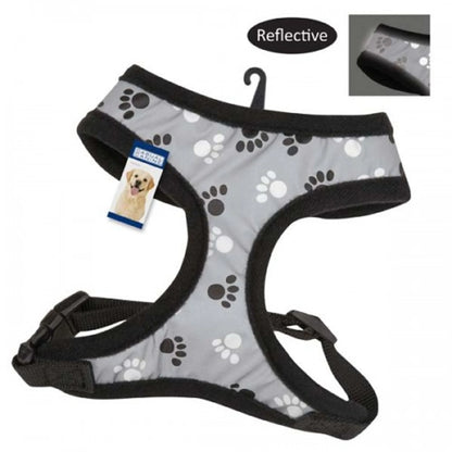 Casual Canine Reflective Pawprint Harnesses - Pets Perfect