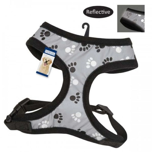 Casual Canine Reflective Pawprint Harnesses - Pets Perfect