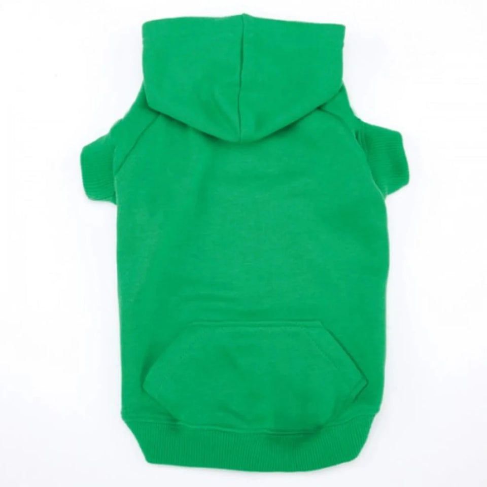 Casual Canine Basic Hoodie, Green/LARGE, view 4