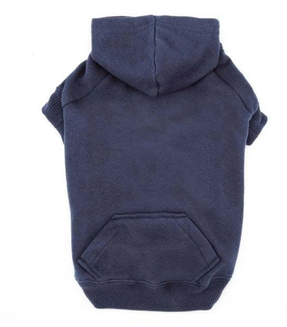 Casual Canine Basic Hoodie, Blue/LARGE, view 10