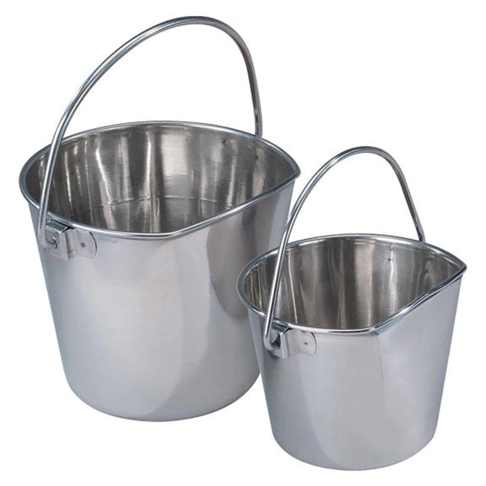 PS Stainless Flat Sided Pail, 2 qt, view 2