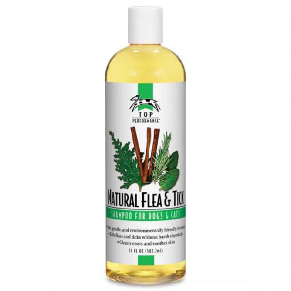 Top Performance Natural Flea&Tick Pet Shampoo 17 oz - Pets Perfect