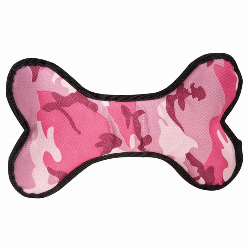 Zanies Toughstructable Camo Bone Dog Toy, Small & Large, Green camo/1, view 3