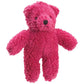 Zanies Berber Bear Plush Dog Toy 8.5in - Blue, Purple, Red & Yellow