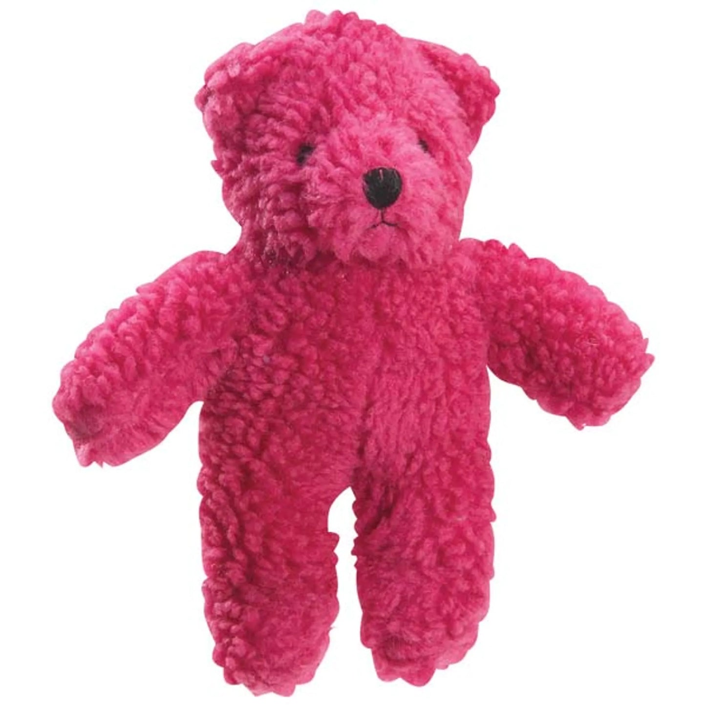 Zanies Berber Bear Plush Dog Toy 8.5in - Blue, Purple, Red & Yellow