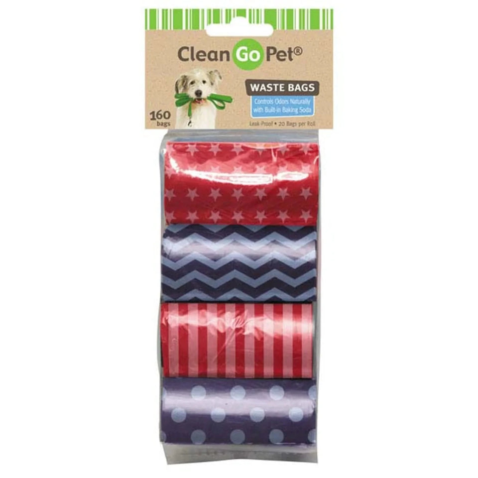 CG Waste Bags 8 Roll Stars & Stripes - Pets Perfect