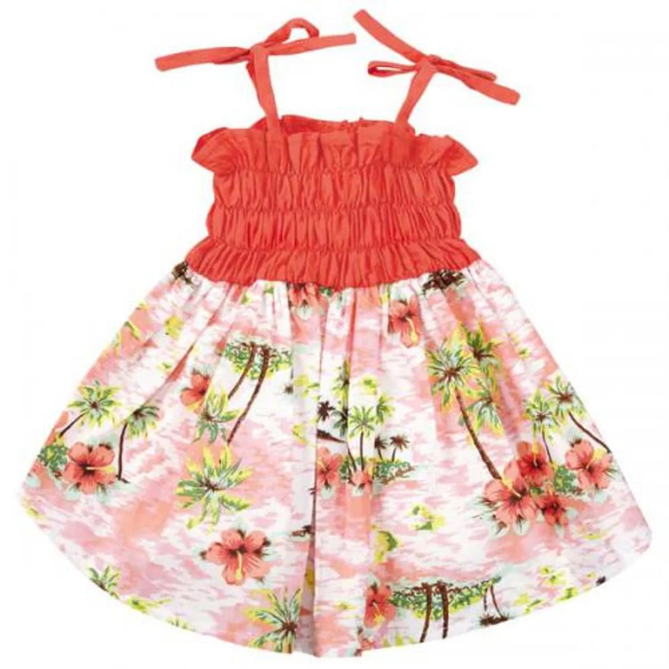 Casual Canine Hawaiian Breeze Sundress - Tropical Dog Dress, Orange/MEDIUM, view 10