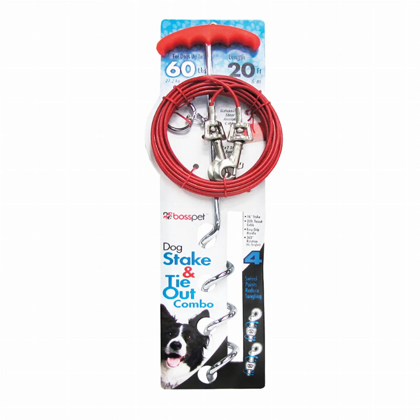 Spiral Stake/Cable Tieout - Pets Perfect