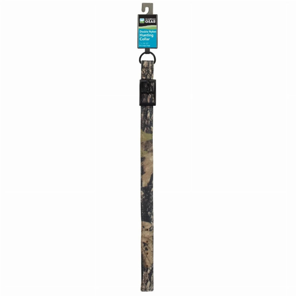 GG 1 in x 24 in Dbl Hunting Dog Collar Camo - Pets Perfect