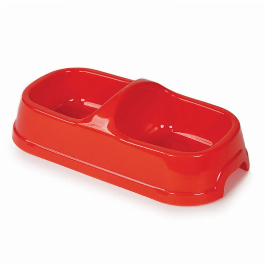 HiLo Large Double Diner Dog Bowl | Two-Bowl Feeding Station P542