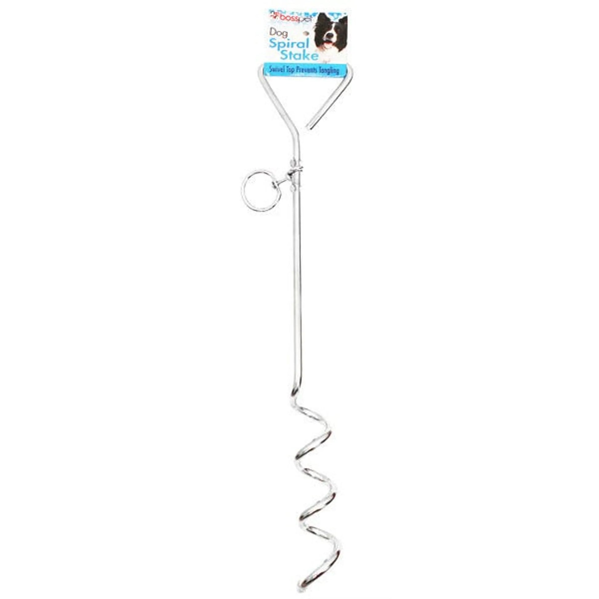 Prestige Tie Out Spiral Stake 18in - Pets Perfect