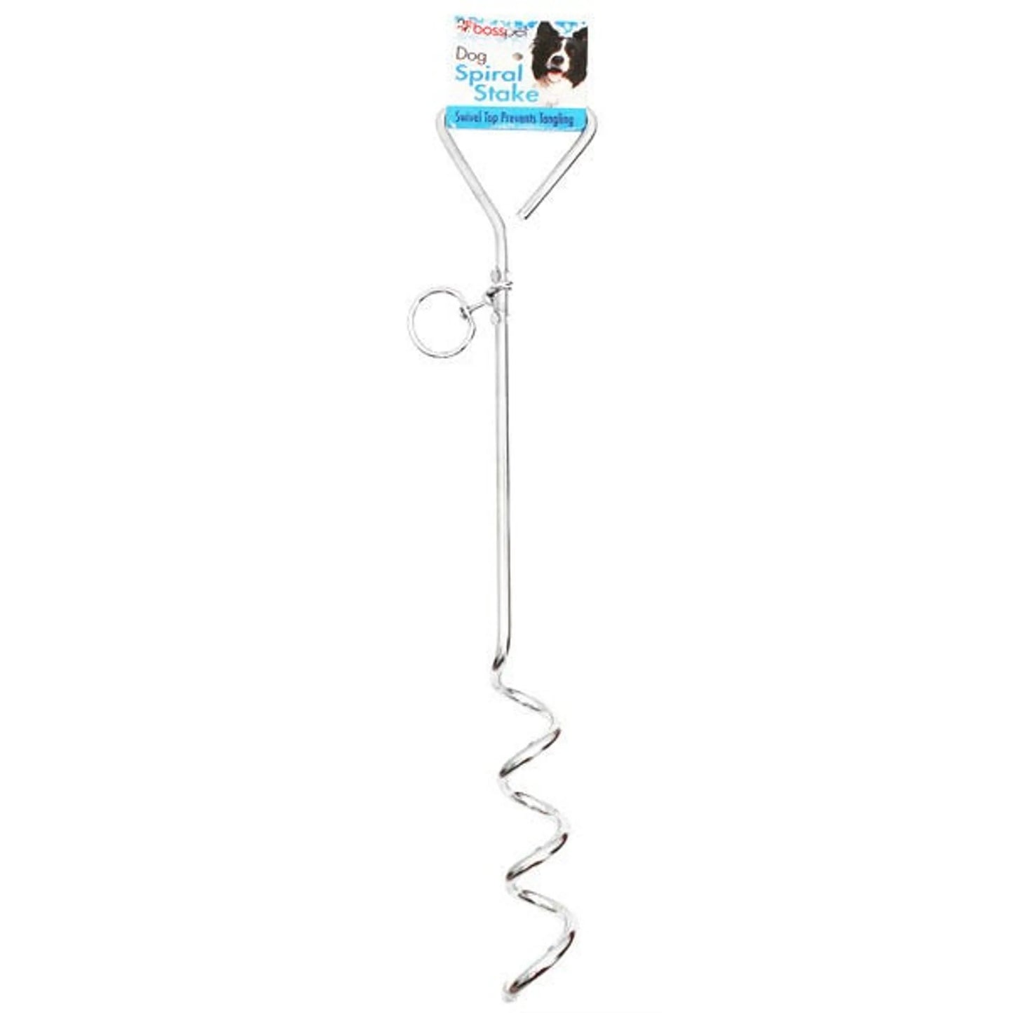 Prestige Tie Out Spiral Stake 18in - Pets Perfect