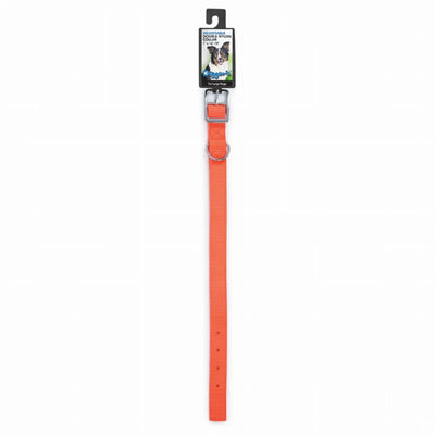 Diggers 1 in Nylon Neon Collar 20 in Org - Pets Perfect