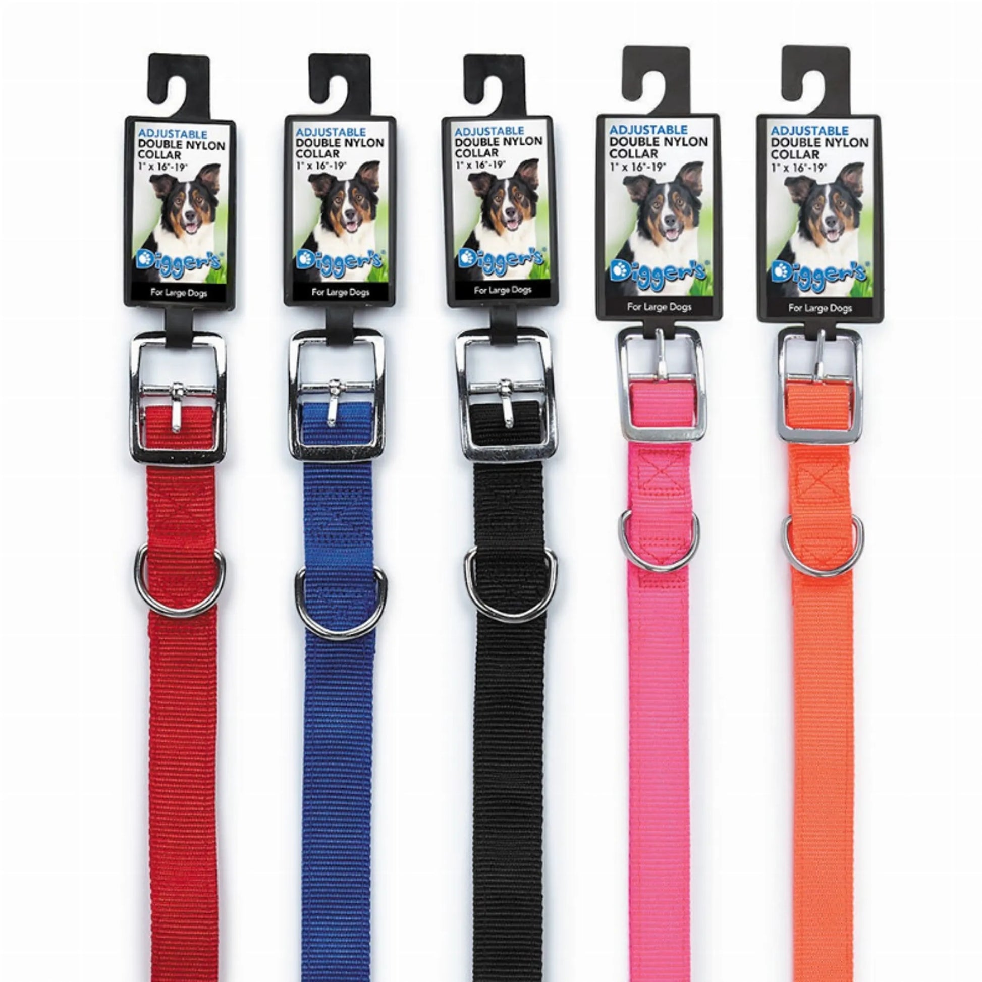 DGR 1in Nylon Collar 18in Neon Org - Pets Perfect