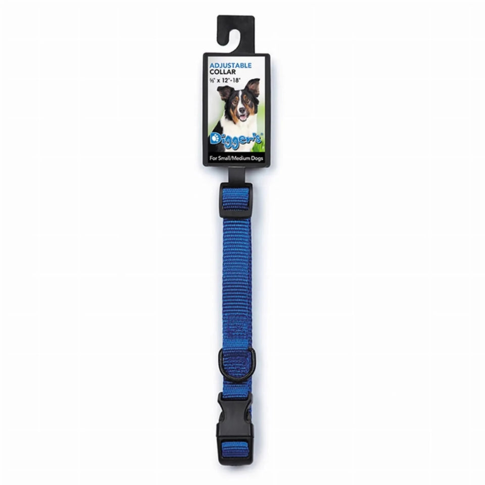 DGR, 1 in Adjustable Dog Collar Black, view 8