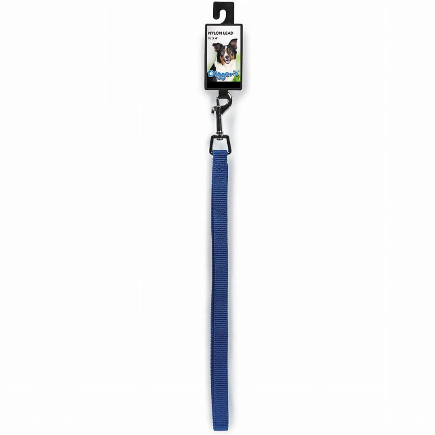 Diggers 5/8in Nylon Lead 72in Blue