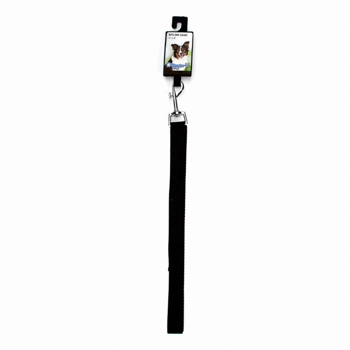 DGR 5/8in Nylon Lead 48in Black - Pets Perfect