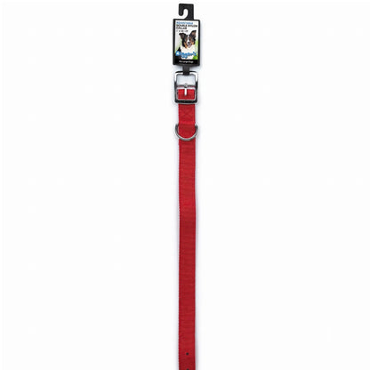 Diggers 1in Dbl Nylon Collar 18in Red