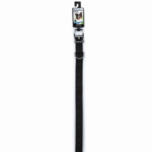 DGR 1in Dbl Nylon Collar 18in Black