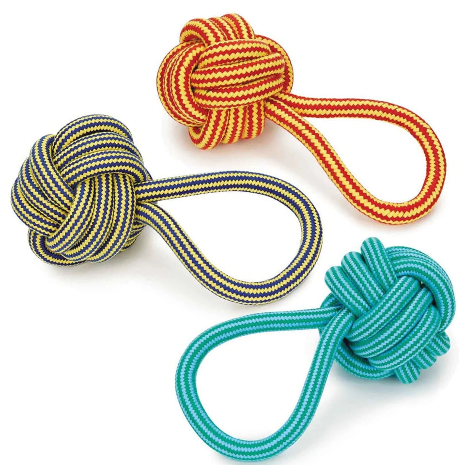 Medium Extra Monkey Fist Ball with Hndl 3.75" - Pets Perfect