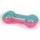 Play365 Squeaky Spike Bone Dog Toy - Blue & Orange