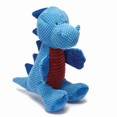 Play365 Jurassic Cord Crew Sitting T-Rex Dog Toy - Large, Blue/1