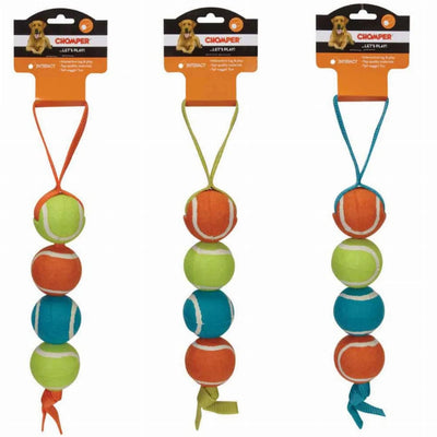 CHP 4 Stacked Tennis Nylon Tug - Pets Perfect
