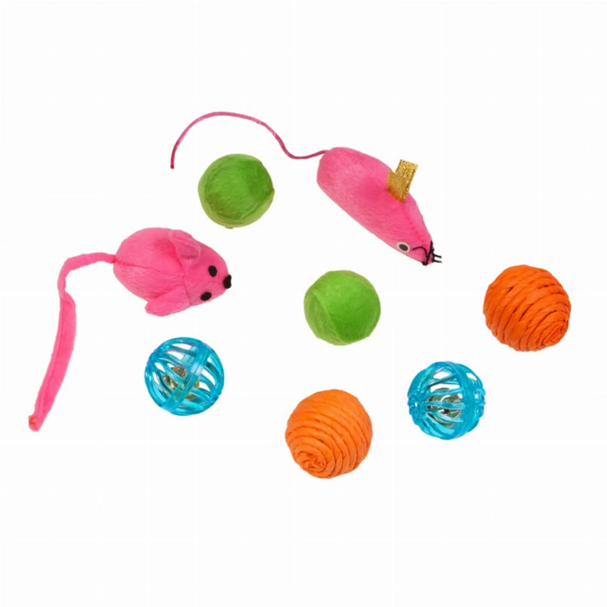 KB Mouse And Ball 8pk - Pets Perfect