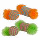 KB Raffia Spool & Ball with Feather 2pk - Pets Perfect