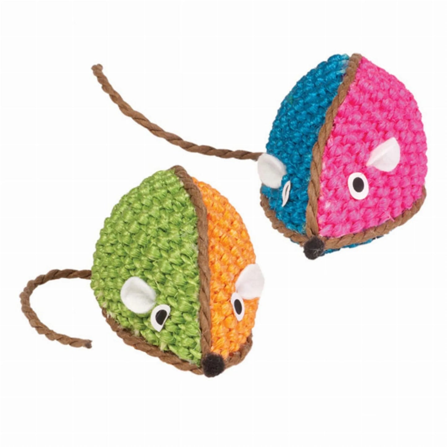 KB Two Toned Raffia Mouse - Pets Perfect