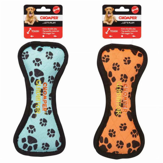 Chomper Gladiator Tuff Bone - Heavy Duty Dog Chew Toy for Aggressive Chewers - Pets Perfect