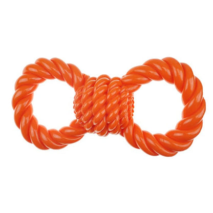 Infinity TPR Figure 8 Dog Toy - Heavy-Duty Rubber Tug & Fetch Toy - Water-Resistant - Aggressive Chewers