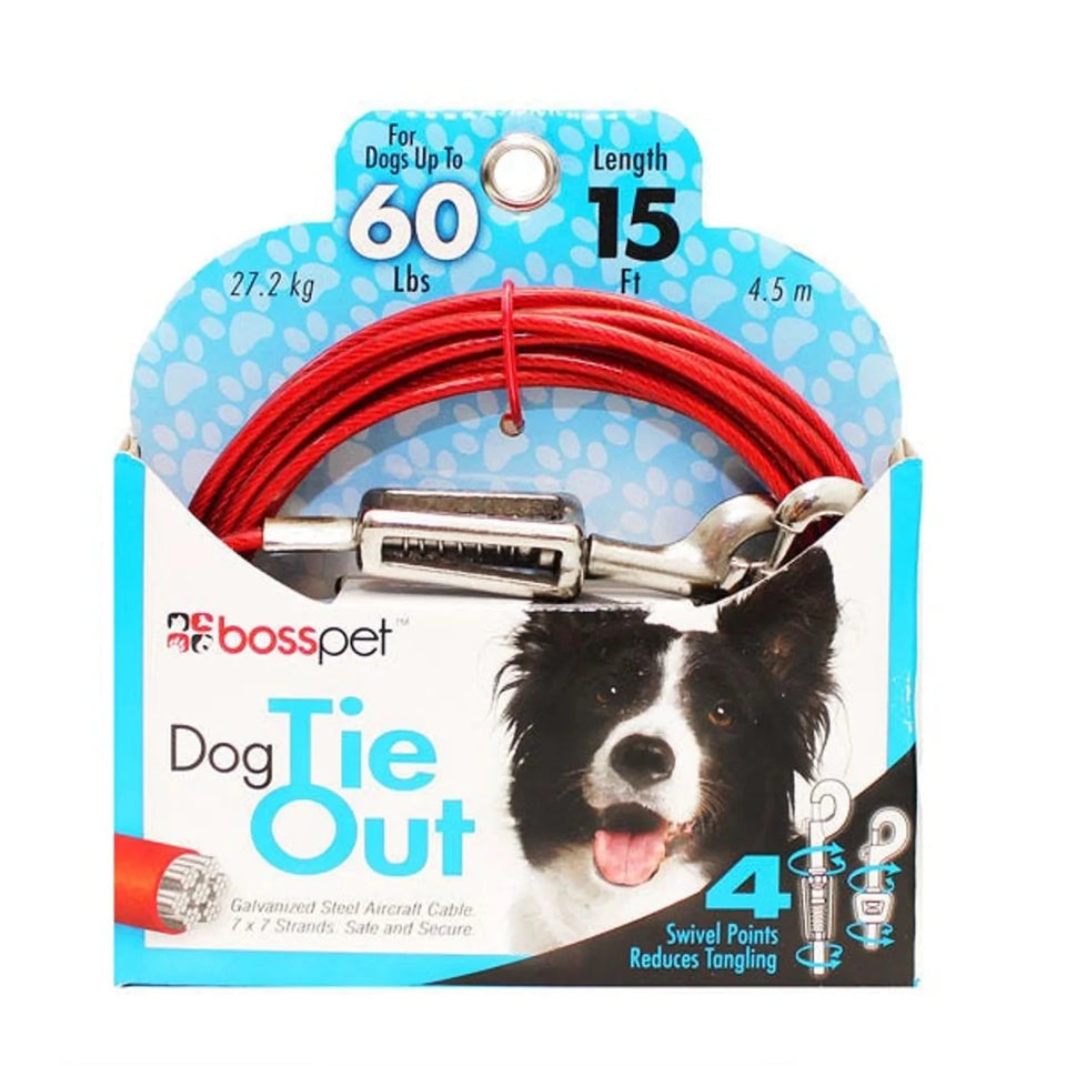 BP Tie-Out with Spring, 15 ft Large, view 4