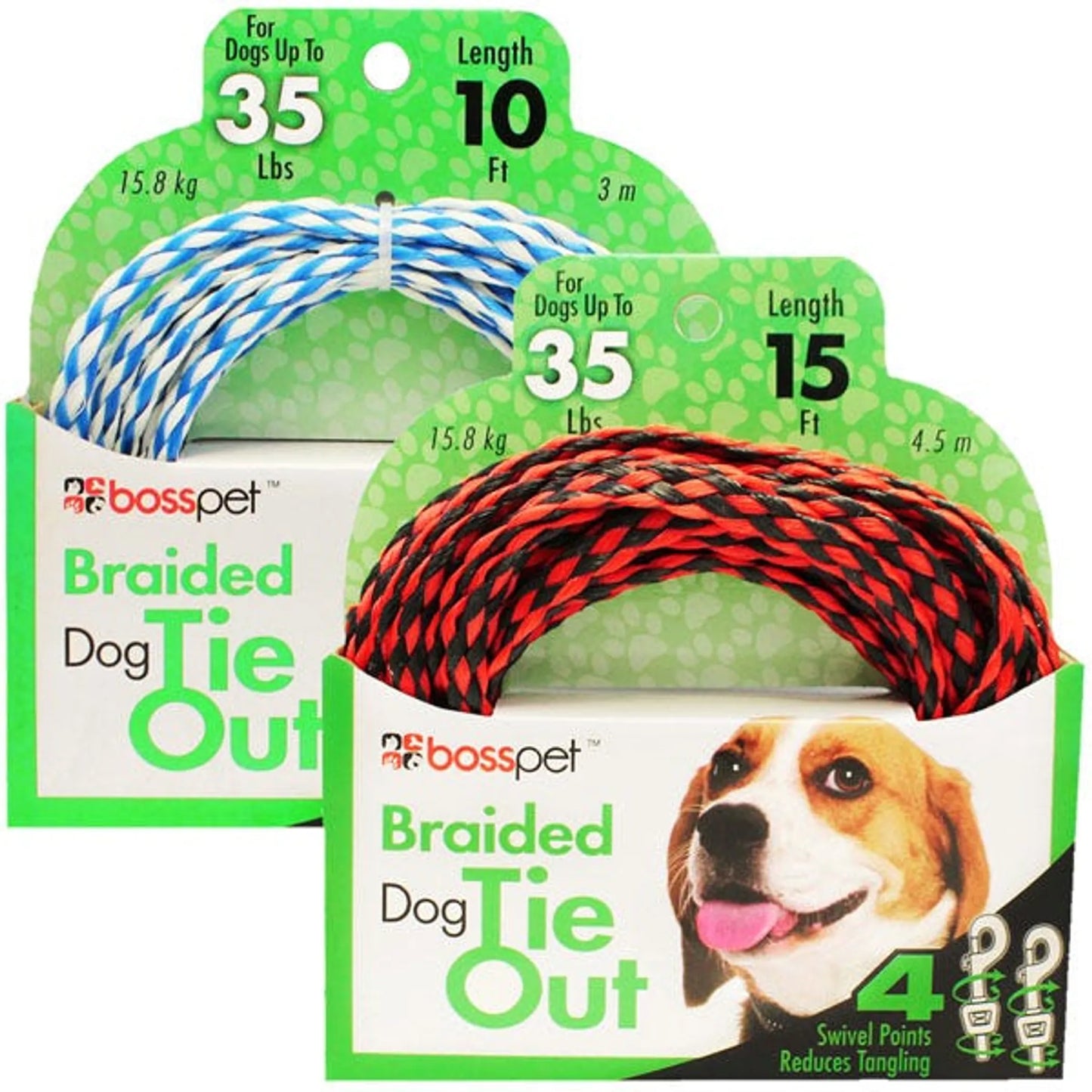 BP Poly Rope Tie - Out 10ft - Pets Perfect