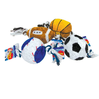 Digger's Plush Rope Sports Balls - Pets Perfect
