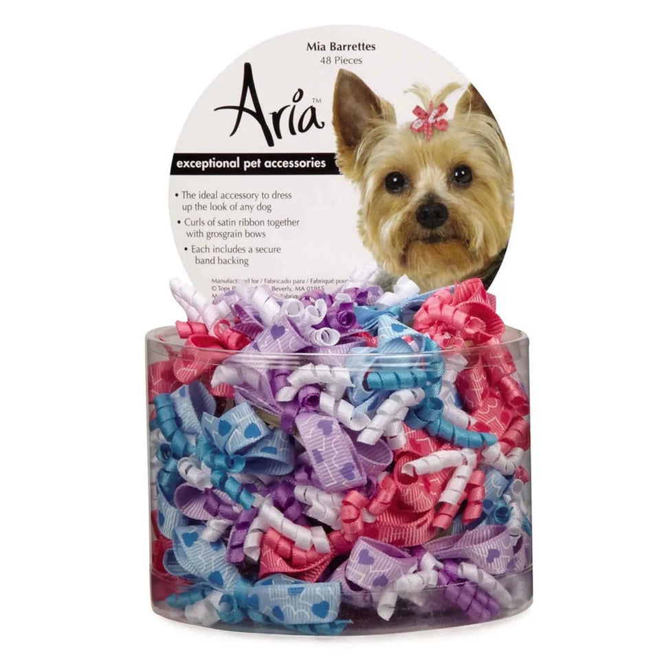 AR Mia Barette Bow Can 48Pc - Pets Perfect